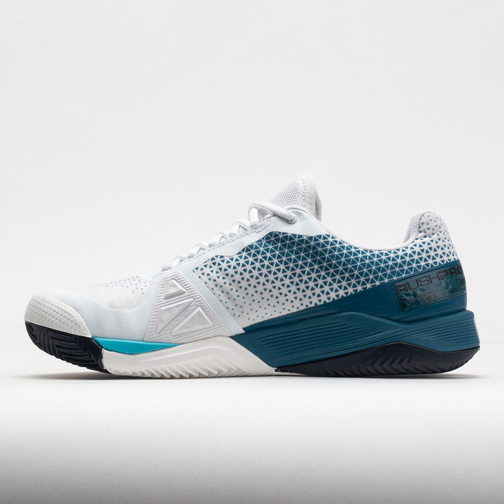 Wilson Rush Pro 4.0 Clay Men's  White/Blue Coral/Blue Atoll