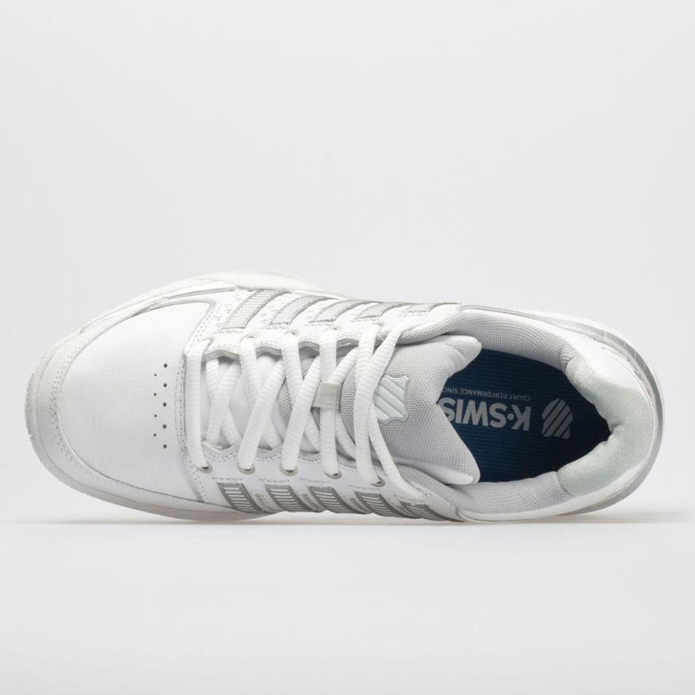 K-Swiss Hypercourt Express Leather Women's  White/Silver/Glacier Gray
