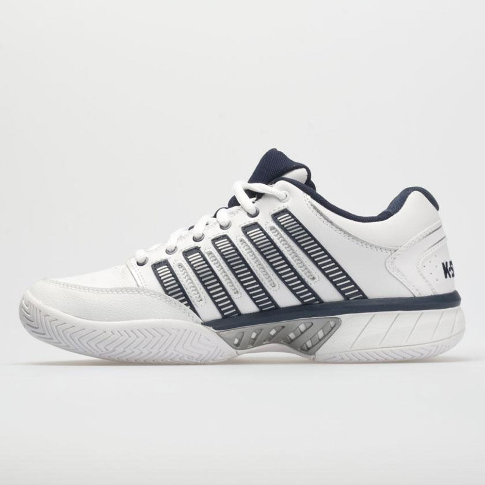 K-Swiss Hypercourt Express Leather Men's  White/Navy/Silver
