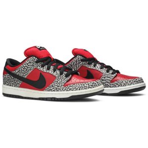Supreme x Dunk Low Premium SB 'Red Cement' 313170-600