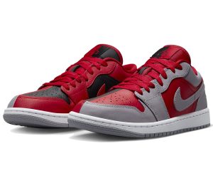 Wmns Air Jordan 1 Low SE 'Split - Gym Red Cement Grey' DR0502-600