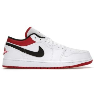 Air Jordan 1 Low 'White Univeristy Red' 553558-118