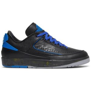 Off-White x Air Jordan 2 Retro Low SP 'Black Varsity Royal' DJ4375-004