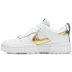 Wmns Dunk Low Disrupt 'White Metallic Gold' DD9676-100