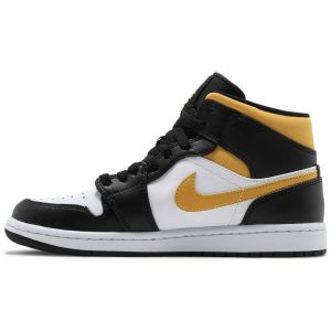 Air Jordan 1 Mid 'Black University Gold' 554724-177