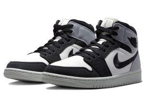 Wmns Air Jordan 1 Mid SE 'Light Steel Grey Canvas' DV0427-100