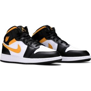 Air Jordan 1 Mid GS 'Black University Gold' 554725-177