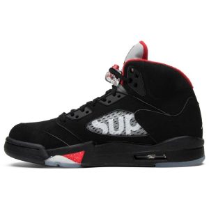 Supreme x Air Jordan 5 Retro 'Black' 824371-001