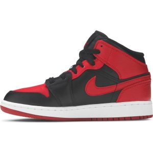 Air Jordan 1 Mid GS 'Banned' 554725-074