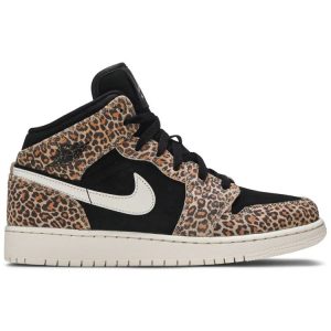 Air Jordan 1 Mid SE GS 'Leopard' BQ6931-021