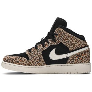 Air Jordan 1 Mid SE GS 'Leopard' BQ6931-021