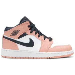 Air Jordan 1 Mid GS 'Pink Quartz' 555112-603