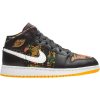 Air Jordan 1 Mid GS 'Black Laser Orange' 555112-003