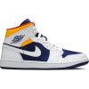 Air Jordan 1 Mid 'White Deep Royal Blue' 554724-131