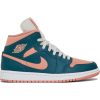 Wmns Air Jordan 1 Mid 'Dark Teal Green' BQ6472-308
