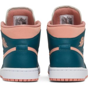 Wmns Air Jordan 1 Mid 'Dark Teal Green' BQ6472-308