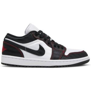 Wmns Air Jordan 1 Low SE Utility 'White Black Red' DD9337-106