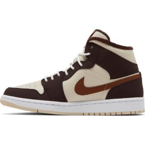 Wmns Air Jordan 1 Mid SE 'Cream Dark Chocolate' DO6699-200