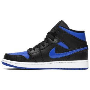 Air Jordan 1 Mid 'Black Hyper Royal' 554724-068