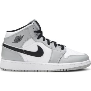 Air Jordan 1 Mid GS 'Light Smoke Grey' 554725-092