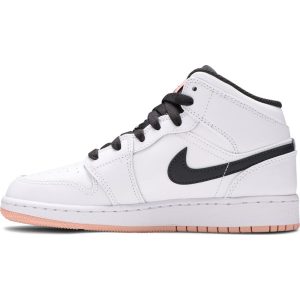 Air Jordan 1 Mid GS 'White Arctic Orange' 554725-180