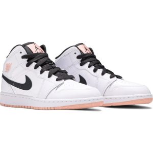 Air Jordan 1 Mid GS 'White Arctic Orange' 554725-180