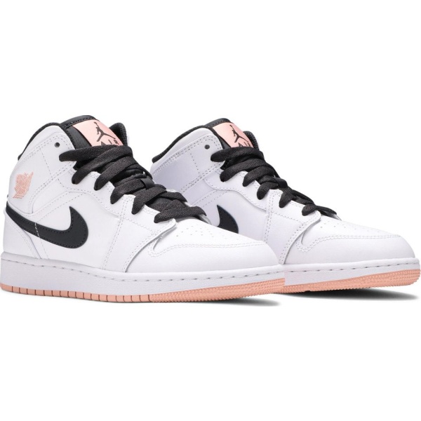 67298328138611ee8b5e00affb376782 Air Jordan 1 Mid GS 'White Arctic Orange' 554725-180