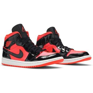 Wmns Air Jordan 1 Mid 'Hot Punch' BQ6472-600