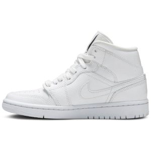 Wmns Air Jordan 1 Mid 'White Snakeskin' BQ6472-110