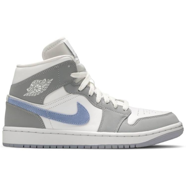 6b63ecb7138511ee8b5e00affb376782 Wmns Air Jordan 1 Mid 'Wolf Grey Aluminum' BQ6472-105