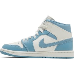 Wmns Air Jordan 1 Mid 'University Blue' BQ6472-141
