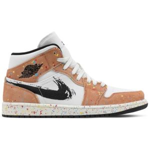 Air Jordan 1 Mid SE 'Brushstroke Paint Splatter' DA8005-100