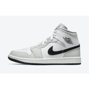 Wmns Air Jordan 1 Mid 'Grey Fog' BQ6472-015