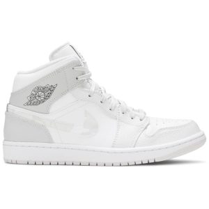 Air Jordan 1 Mid 'Swoosh Logo - Grey Camo' DC9035-100