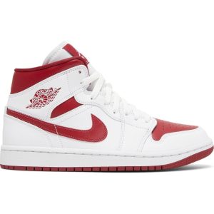 Wmns Air Jordan 1 Mid 'White Pomegranate' BQ6472-161