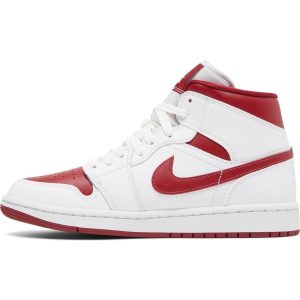 Wmns Air Jordan 1 Mid 'White Pomegranate' BQ6472-161