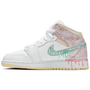 Air Jordan 1 Mid SE GS 'Paint Drip' DD1666-100