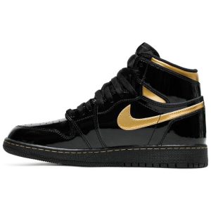 Air Jordan 1 Retro High OG 'Black Metallic Gold' 555088-032