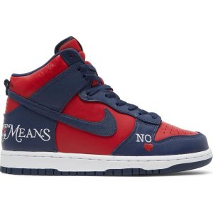 Supreme x Dunk High SB 'By Any Means - Red Navy' DN3741-600