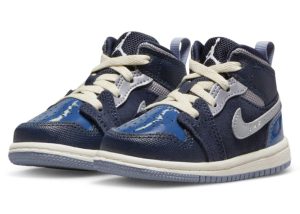 Air Jordan 1 Mid SE Craft TD 'Inside Out - Obsidian' DX2196-400
