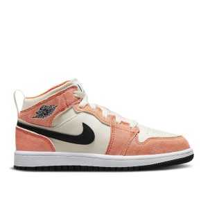 Air Jordan 1 Mid SE PS 'Orange Suede' DV1341-800