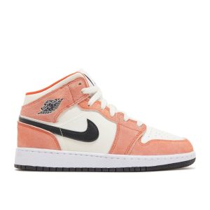 Air Jordan 1 Mid SE GS 'Orange Suede' DV1336-800