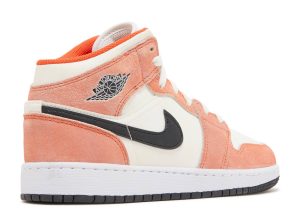 Air Jordan 1 Mid SE GS 'Orange Suede' DV1336-800
