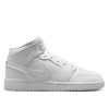 Air Jordan 1 Mid GS 'Triple White' 2023 554725-136