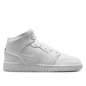 Air Jordan 1 Mid GS 'Triple White' 2023 554725-136