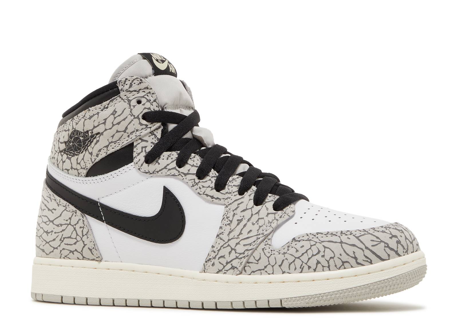 ba96f42a138811ee8b5e00affb376782 Air Jordan 1 Retro High OG GS 'White Cement' FD1437-052