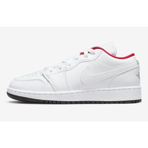 Air Jordan 1 Low GS 'White Gym Red' 553560-164