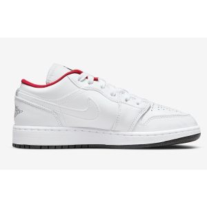 Air Jordan 1 Low GS 'White Gym Red' 553560-164