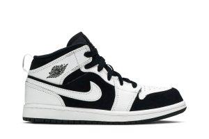 Jordan 1 Mid White Black (PS) 640734-113