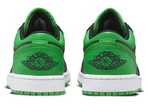 Air Jordan 1 Low 'Black Lucky Green' 553558-065